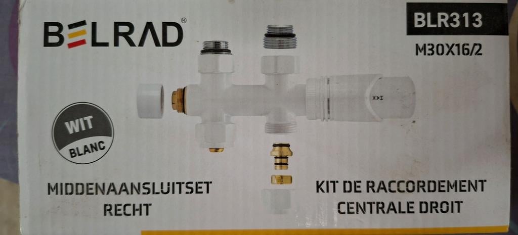 Radiator thermostaatkraan met middenaansluiting, Ophalen