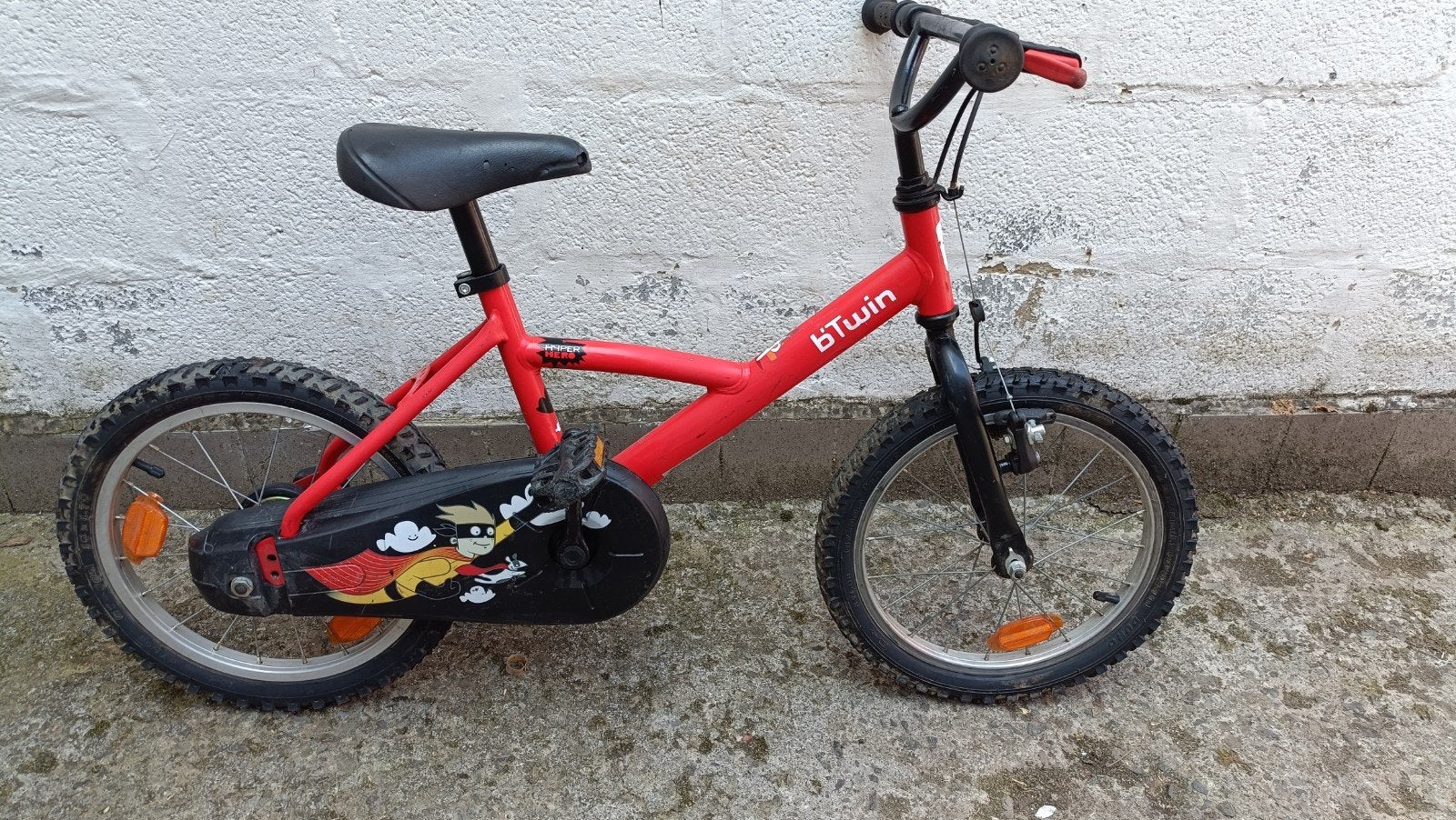Vélo btwin 16' rouge, Enlèvement