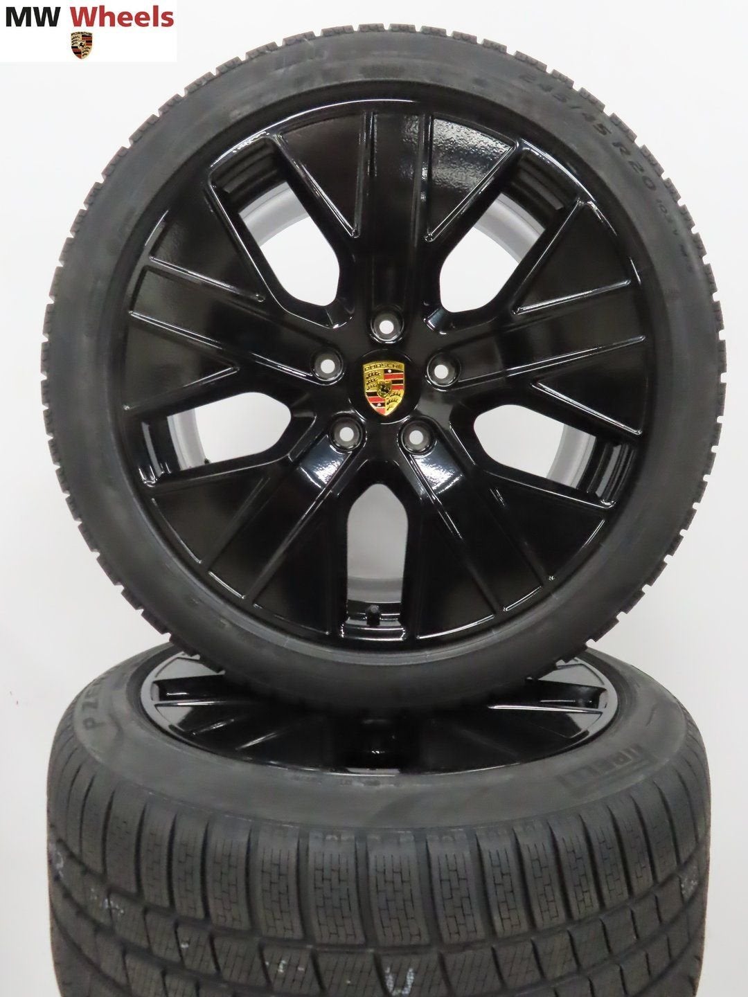Originele Porsche Taycan 20 inch velgen nieuwe winterbanden, Neuf, Pneus et Jantes, Véhicule de tourisme, -