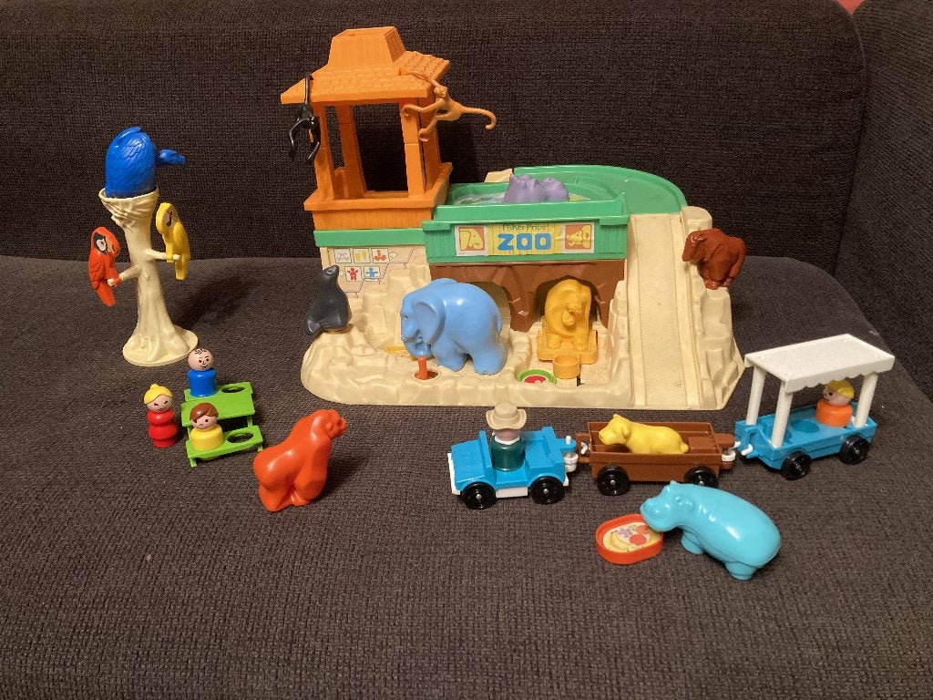 Zoo Fisher Price 916, animaux, jeu vintage 80,, Enlèvement, Utilisé