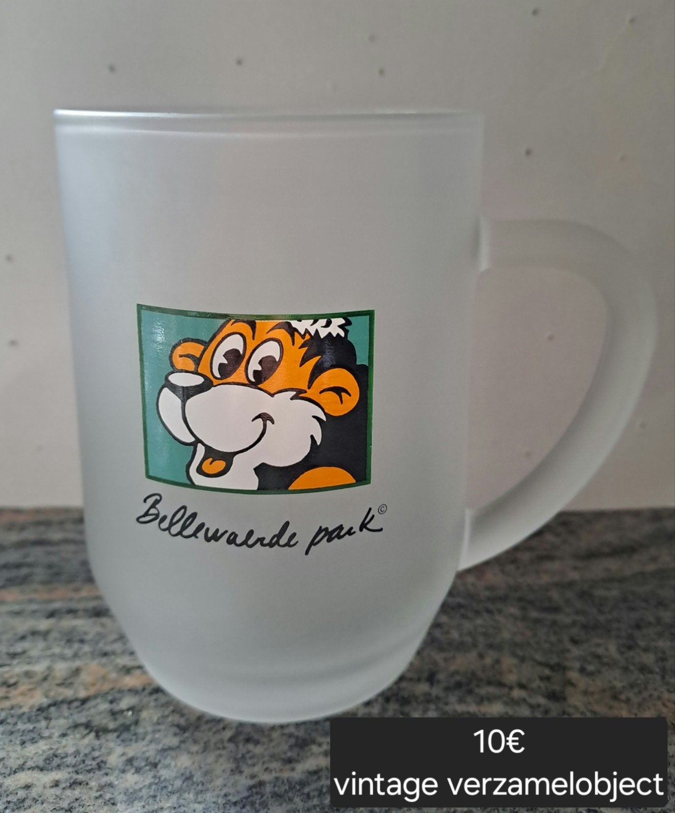 vintage Bellewaerde glas met handvat, Enlèvement ou Envoi