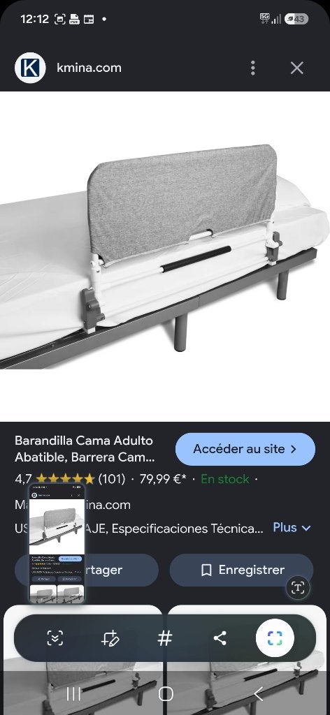 Barrière de sécurité lit, Enfants & Bébés, Enlèvement, Neuf, Barrière de sécurité