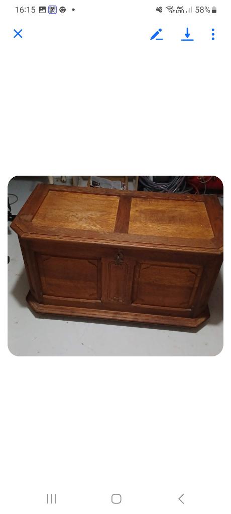 Coffre en chêne, Maison & Meubles, 100 à 150 cm, Comme neuf, Enlèvement, Chêne