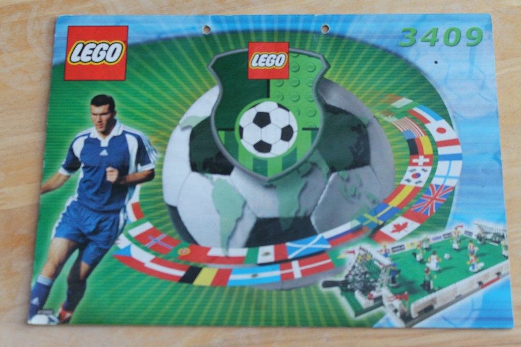 Lego 3409 met boekje voetbal, Kampioenschapsuitdaging, Gebruikt, Lego, Ophalen of Verzenden, Complete set