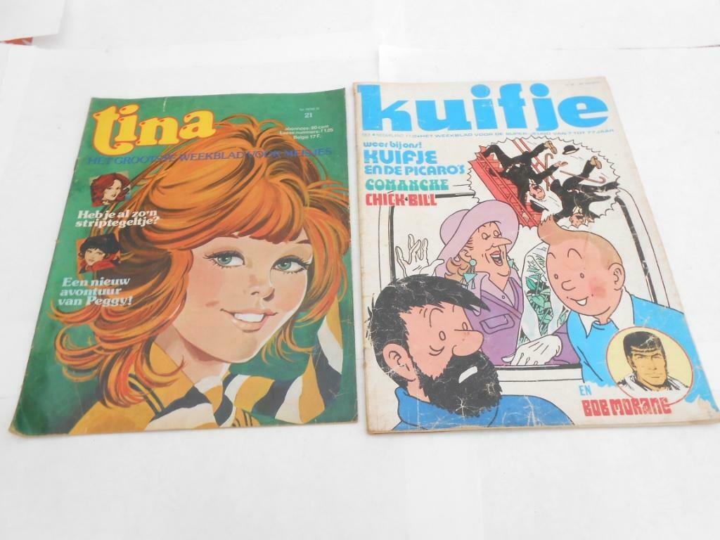 Hebdomadaires KUIFJE et TINA., Verzamelen, Ophalen of Verzenden, Overige figuren, Zo goed als nieuw