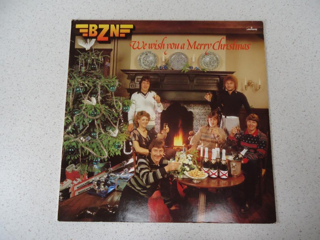 Kerst LP van "BZN" Whe Wish You A Merry Christmas anno 1981., Ophalen of Verzenden, Gebruikt, 12 inch