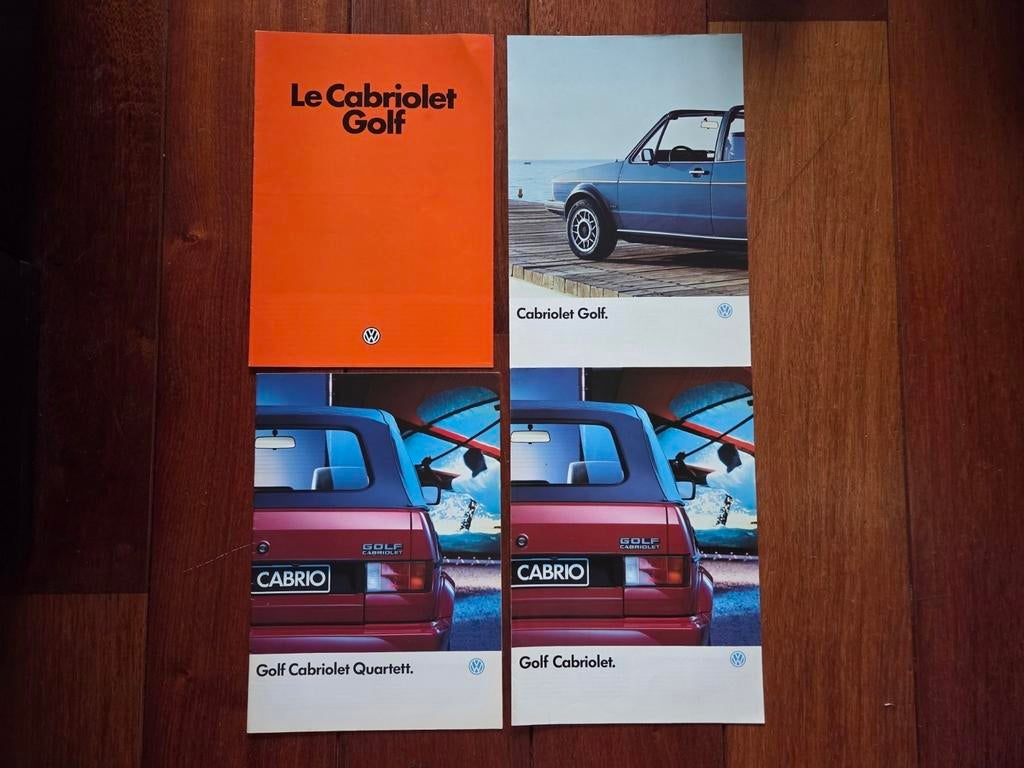 Volkswagen Golf I Cabrio folders catalogues, Ophalen of Verzenden