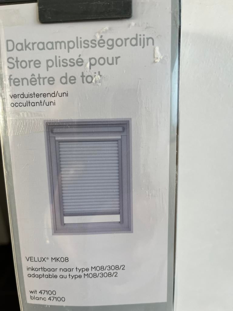 Rideau de lucarne occultant, Enlèvement, Neuf, Blanc