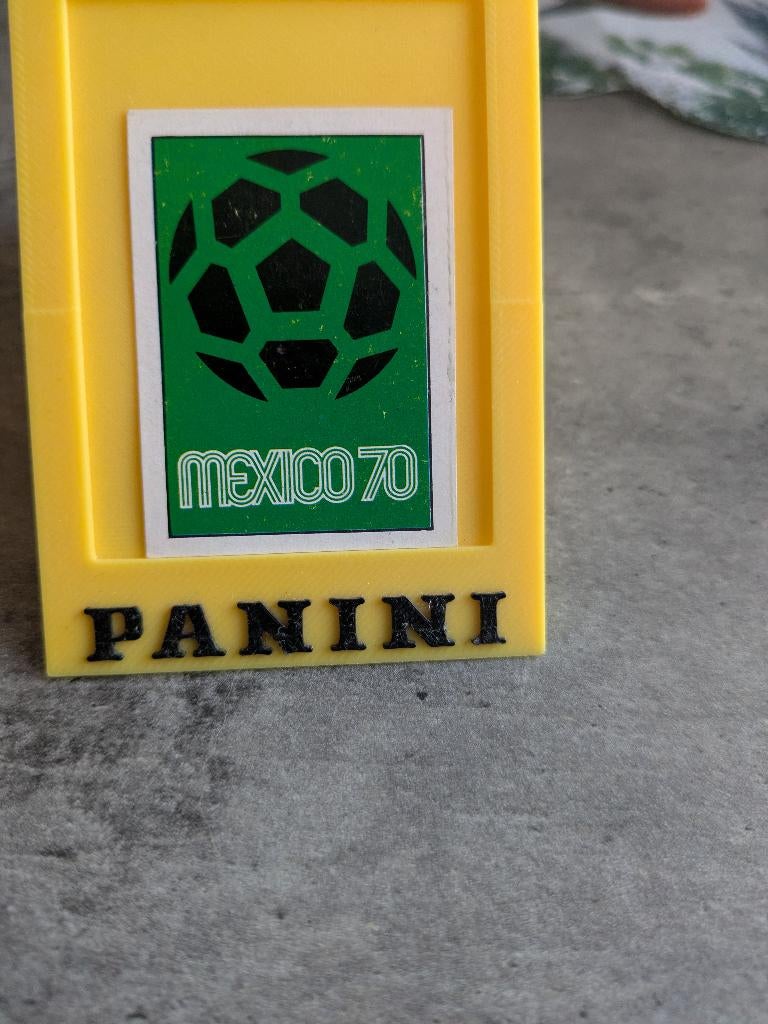 AFFICHE ORIGINALE DE LA COUPE DU MONDE PANINI MEXICO 70, Envoi, Autocollant