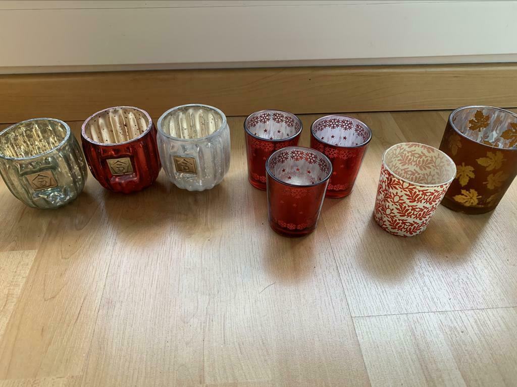 8 porte bougies, Moins de 25 cm, Autres couleurs, Comme neuf, Autres matériaux