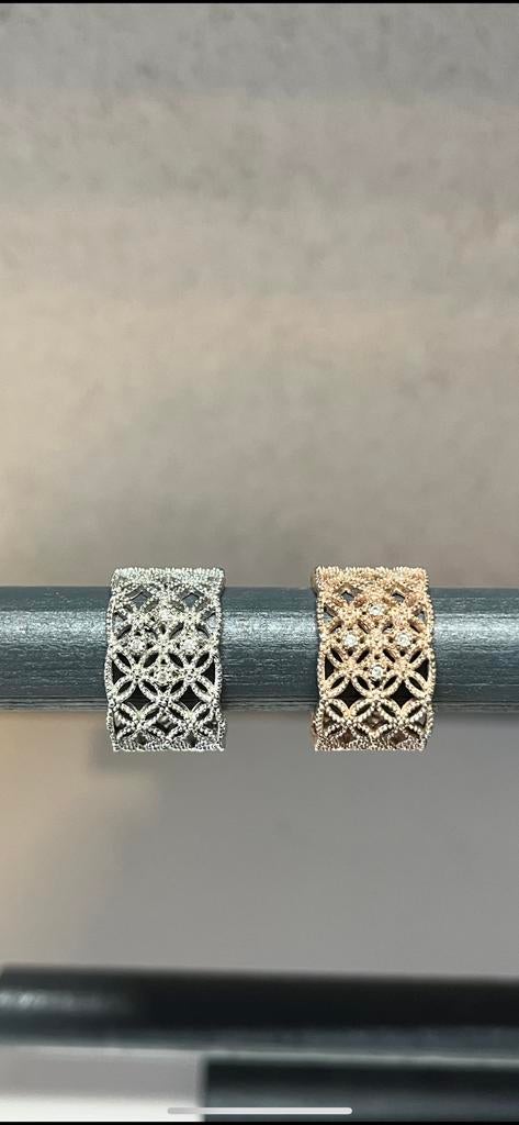 2 ringen Annelien Coorevits - 14€ per stuk - Zilve/Rosé, Bijoux, Sacs & Beauté, Bagues, Neuf, Enlèvement ou Envoi, Rose, Fer ou Acier