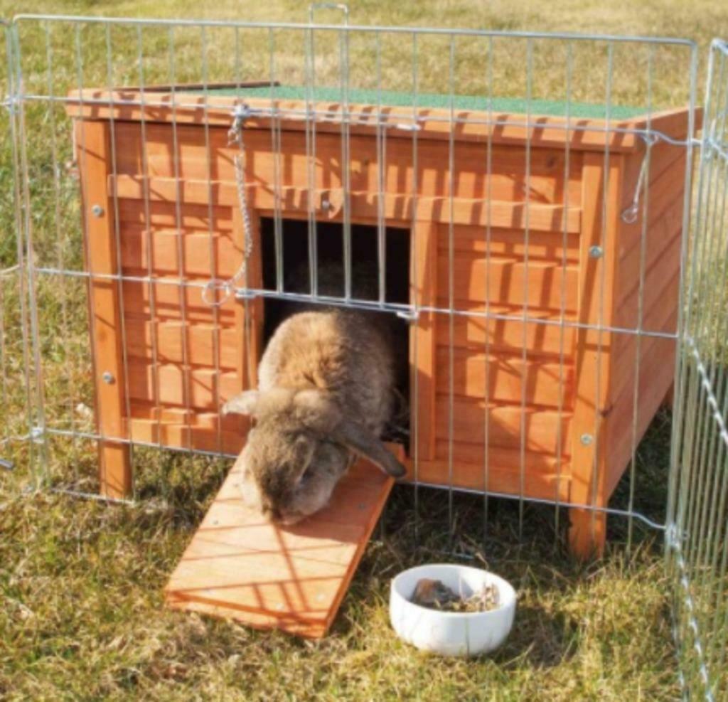 Clapier à lapin en bois Natura S Brown, Neuf, Niche, Moins de 60 cm, Cobaye