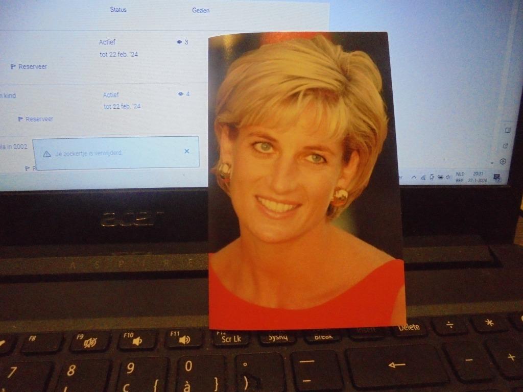 prinses Diana bidprentje, Verzamelen, Ophalen of Verzenden, Bidprentje