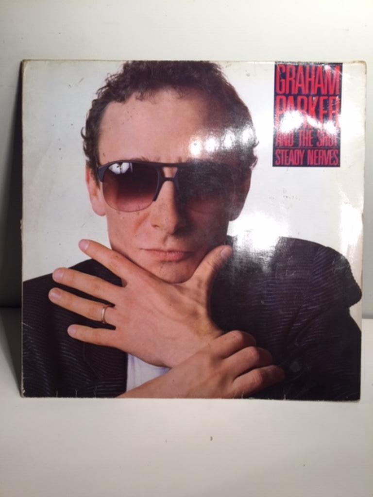 LP - Graham Parker - Steady Nerves ( Vinyl ), Cd's en Dvd's, Vinyl | Rock, Zo goed als nieuw, Poprock, 12 inch, Ophalen of Verzenden