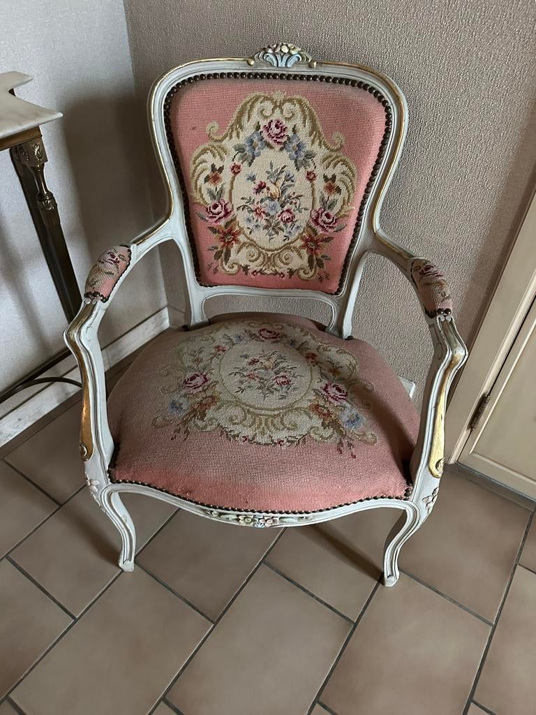 Franse stijlstoel – Louis XV charme, Antiek en Kunst, Ophalen