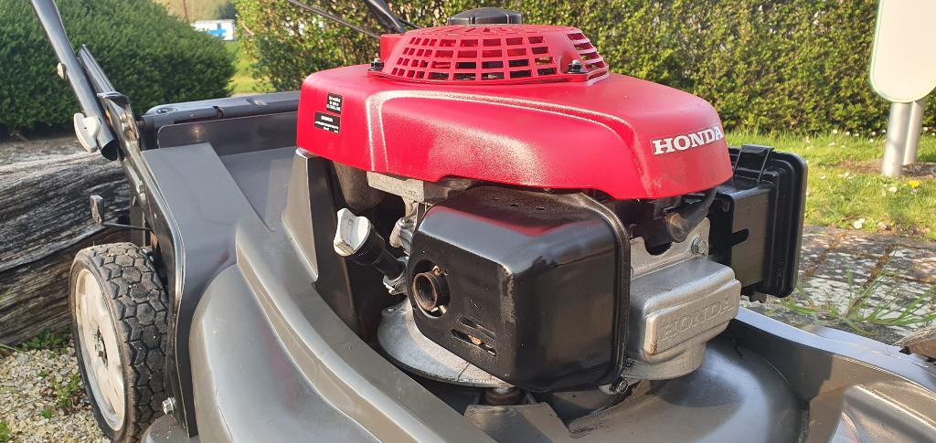 grasmaaier Honda HRX 537  , 7 PK motor, maaien zonder afval, Tuin en Terras, Zo goed als nieuw, Opvangbak