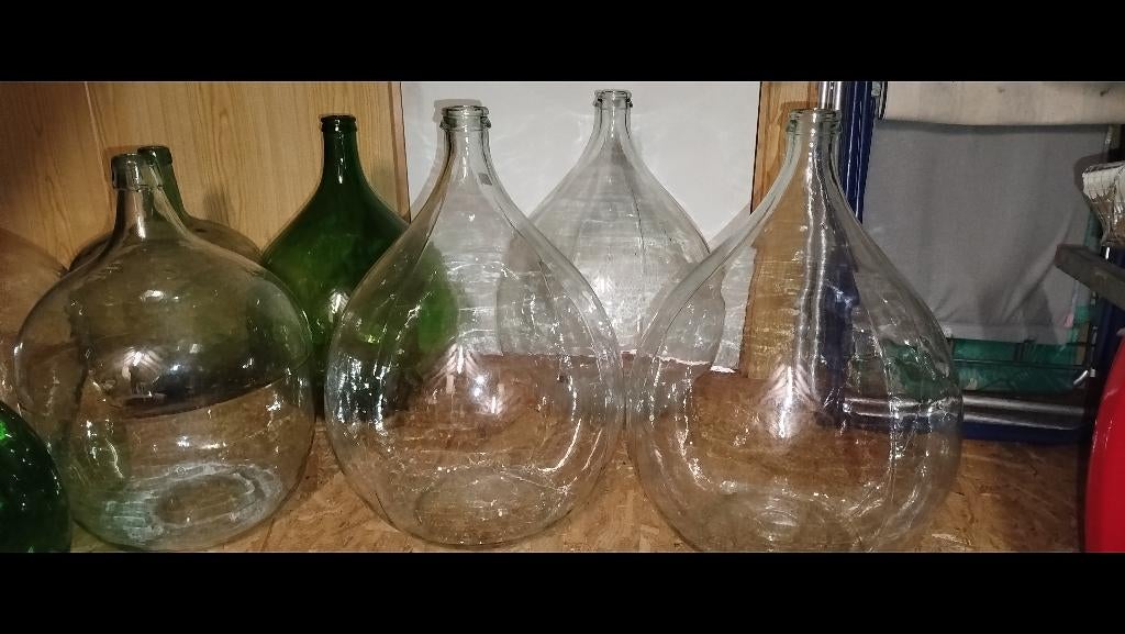 Dame Jeanne 11 stuks, Ophalen, Gebruikt, Glas