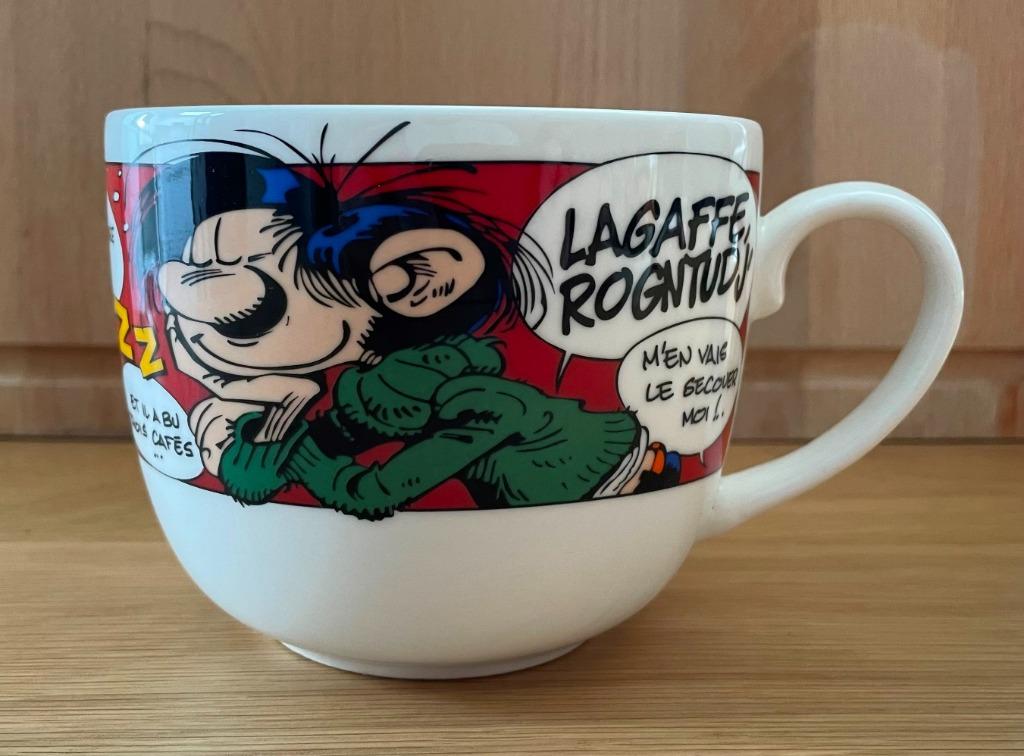 Assiette-bol Franquin Gaston Lagaffe Porcelaine Tropico 1994, Collections, Enlèvement