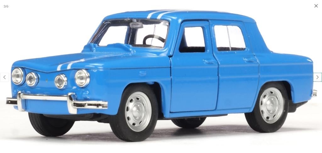 Renault R8 1960 Diecast 1:34, Verzenden, Nieuw, Auto