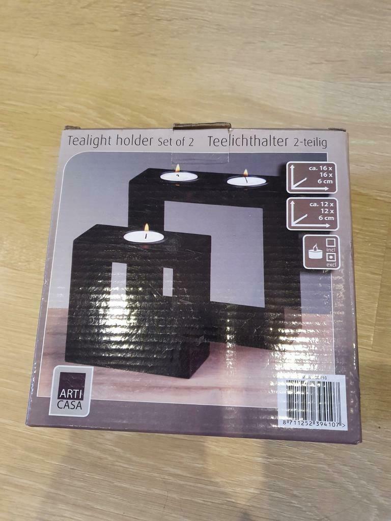 Kaarshouder, Enlèvement ou Envoi, Neuf, Noir, Bougie