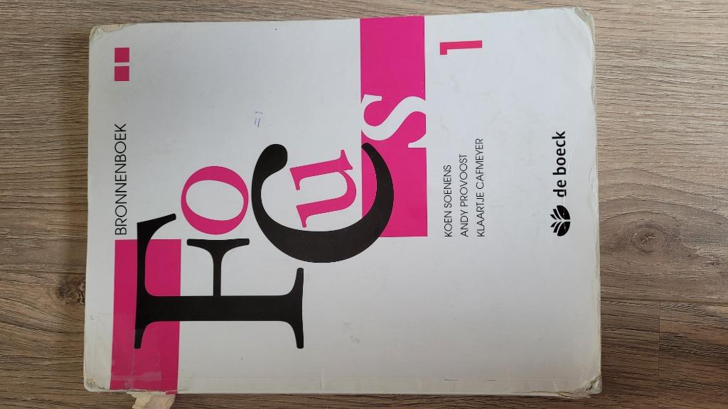 Focus 1 bronnenboek Nederlands, Boeken, VSO, De boeck, Nederlands, Ophalen