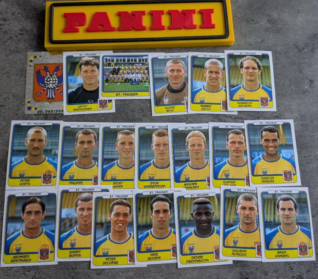 PANINI STICKERS 20X FOOTBALL 2002  SINT TRUIDEN VOETBAL, Verzenden, Nieuw