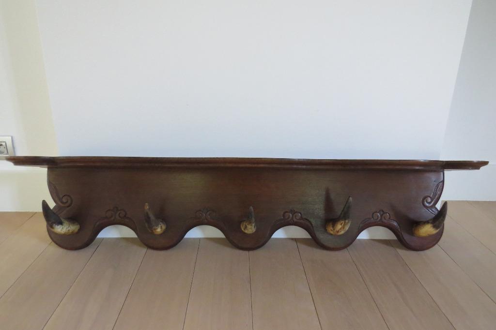 Vintage eiken kapstok, Antiek en Kunst, Ophalen