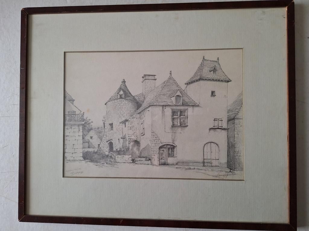 Verfijnde tekening van Willem Dolphyn "Espedalliac" 1980, Enlèvement ou Envoi