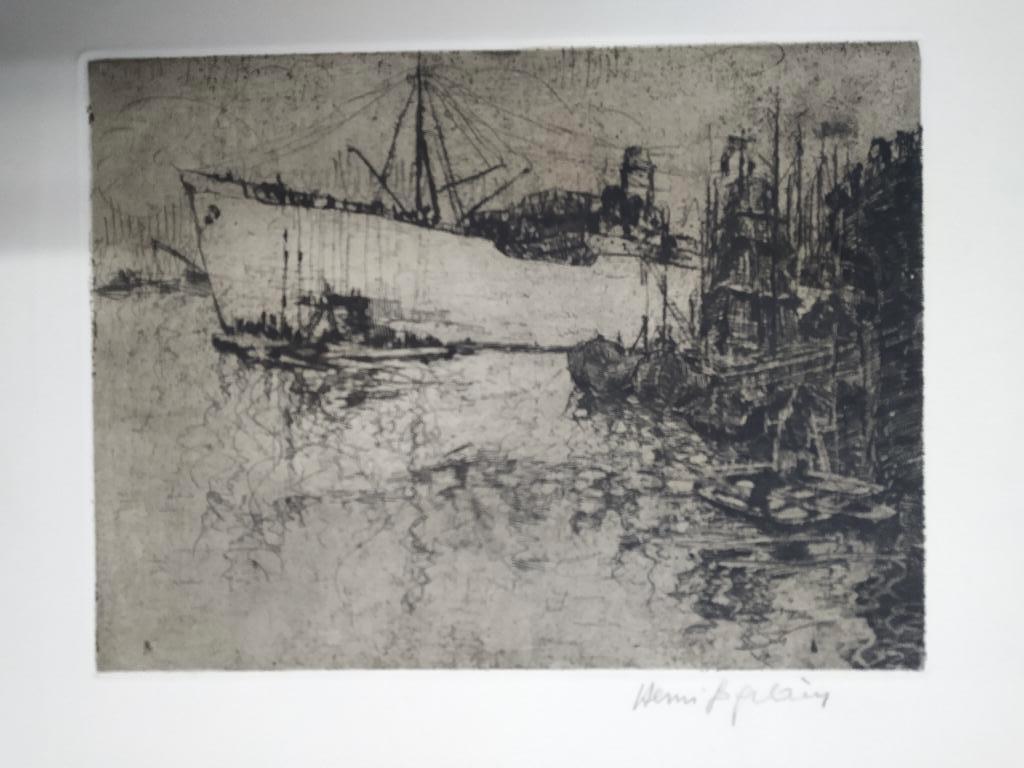 ets  August Oleffe, "Le bateau blanc", Antiquités & Art, Enlèvement ou Envoi