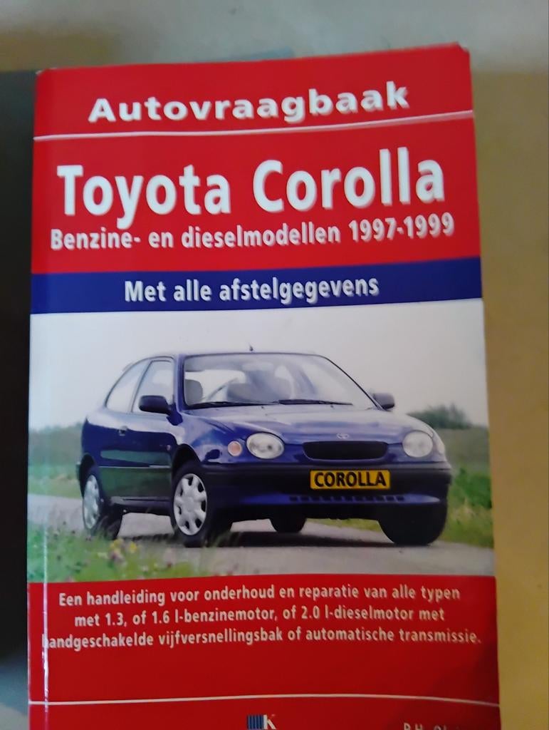 Toyota Corolla vraagbaak. Model 1997-1999 en 2001-2003, Ophalen, Toyota