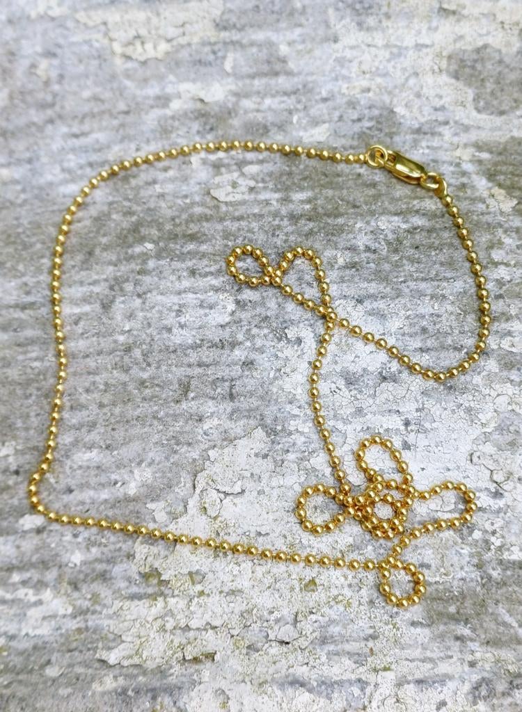 Fijne gouden ketting 18k, Antiek en Kunst, Ophalen of Verzenden, Goud