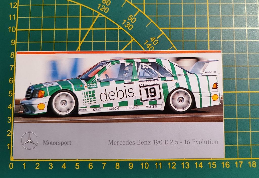 Sticker 1991 DTM Mercedes AMG 190 Giroux-Asch, Ophalen of Verzenden