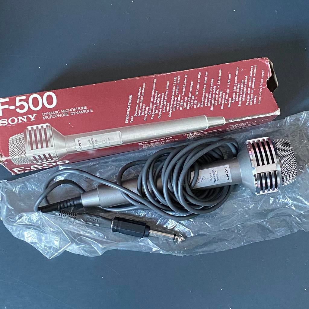 Sony F-500, microfoon dynamic - nieuw, Muziek en Instrumenten, Ophalen of Verzenden, Nieuw