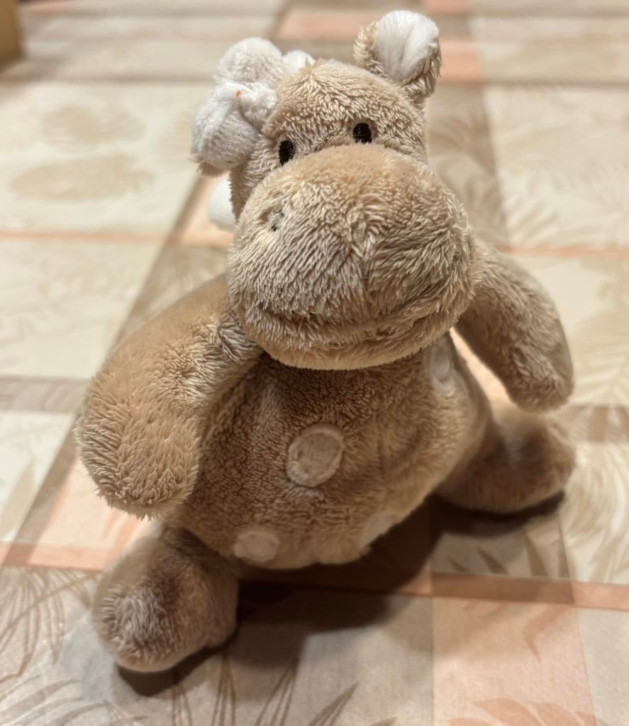 Kleine noukies knuffel met rammelaar in+lintjes., Ophalen of Verzenden, Zo goed als nieuw