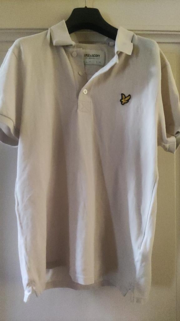 Lyle & Scott organic - beige polo - seize: S, Kleding | Heren, Ophalen of Verzenden, Zo goed als nieuw