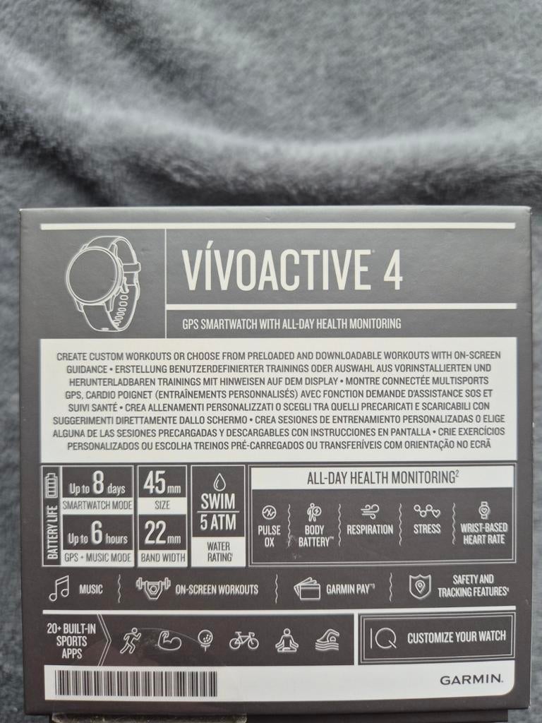 Garmin Vivoactive 4, Enlèvement ou Envoi