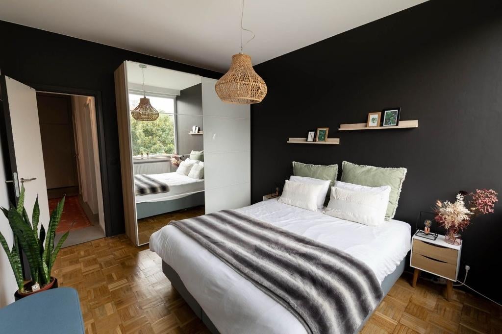 Bed met matras (2m x 1m60), Huis en Inrichting, Ophalen, Gebruikt, Tweepersoons, 200 cm