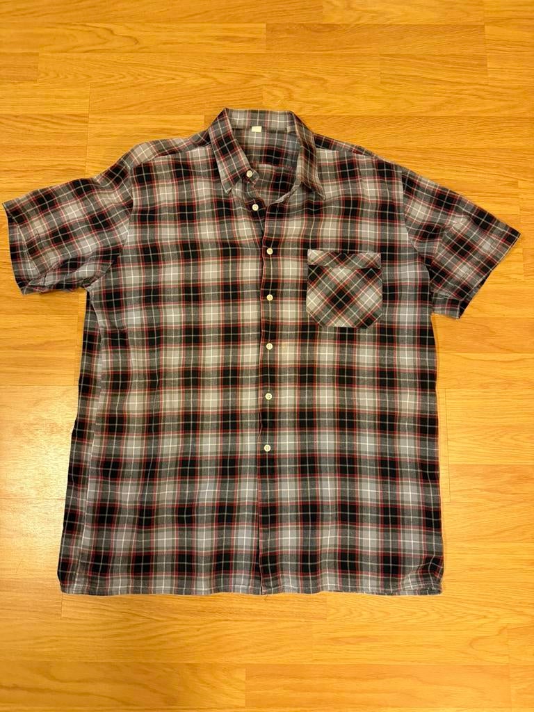 Geruit hemd, Ophalen of Verzenden, Gedragen, Grijs, Halswijdte 43/44 (XL)