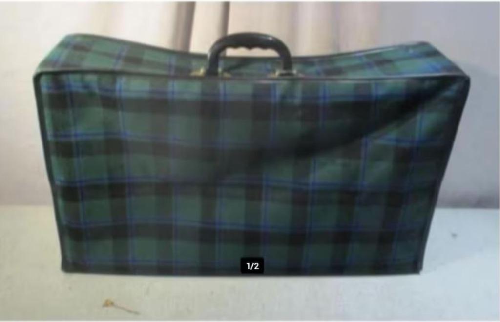 Mooie Retro Stoffen Valies / Reiskoffer - 50x32x15, Ophalen of Verzenden, Zo goed als nieuw, Overige materialen