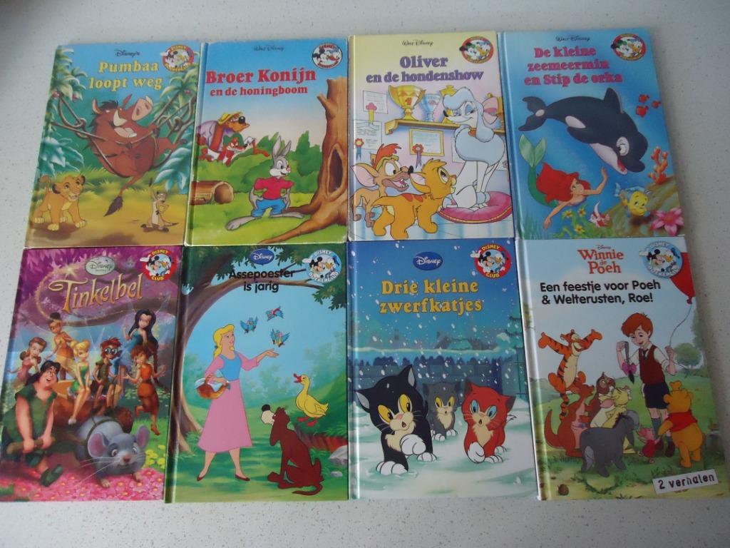 8 vintage Ilustratieboeken van Disney Boekenclub., Ophalen of Verzenden, Gelezen, Walt Disney, Sprookjes