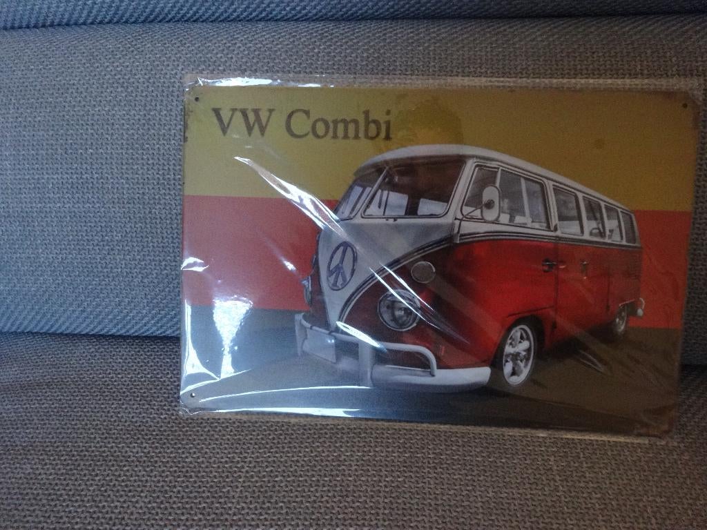 emaille bord vw combi, Collections, Enlèvement, Neuf, Panneau publicitaire