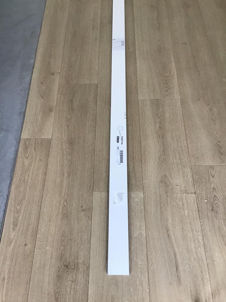 Wit matte plint 2,20 meter 8 cm hoog, Ophalen, Nieuw