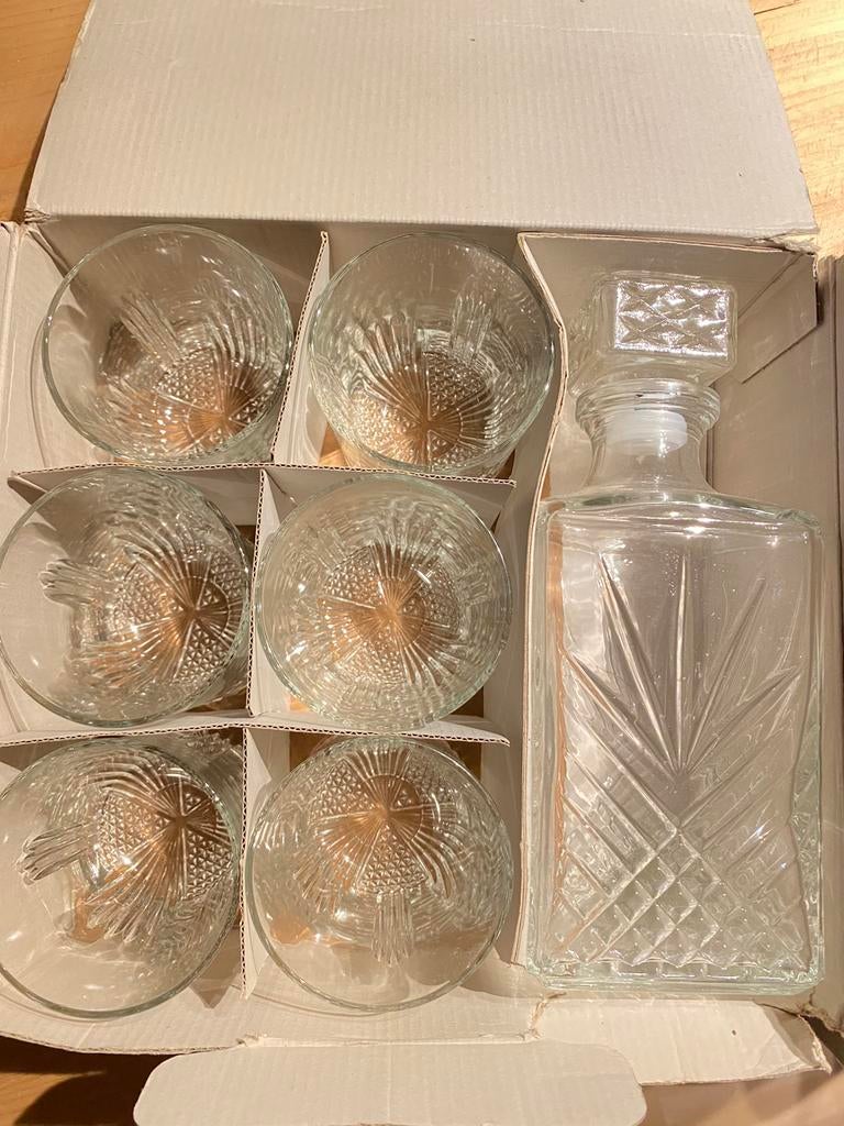 Whisky glazen met karaf, Enlèvement ou Envoi, Neuf, Verres et Verres à shot