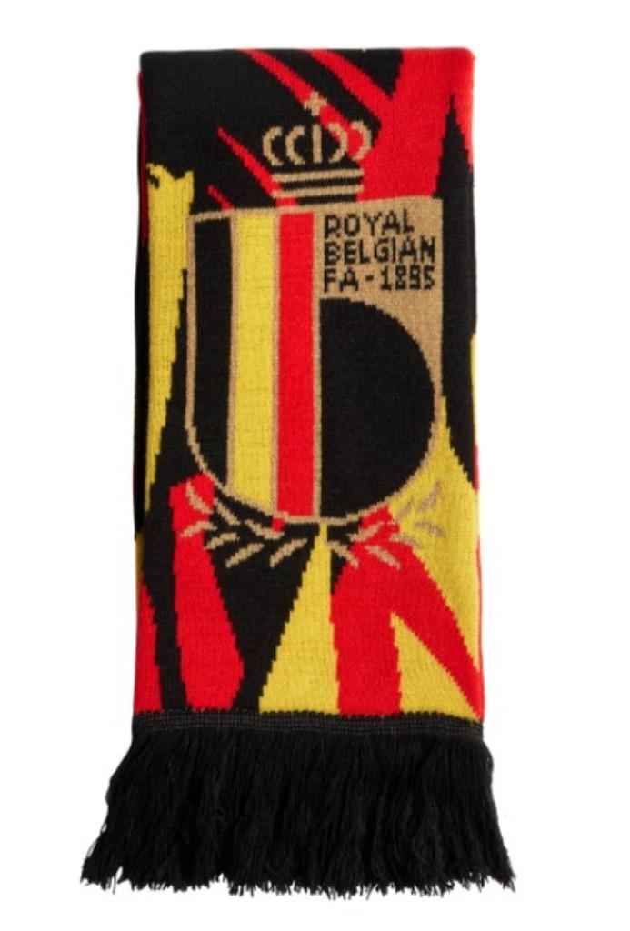 RBFA adidas België Rode Duivels sjaal zwart rood goud, Sport en Fitness, Voetbal, Ophalen of Verzenden, Nieuw, Clubaccessoires
