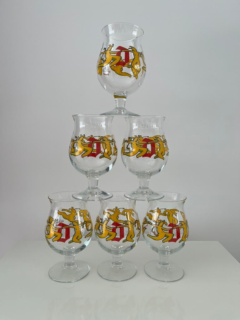 6 verres Duvel 666, Neuf, Verre à bière