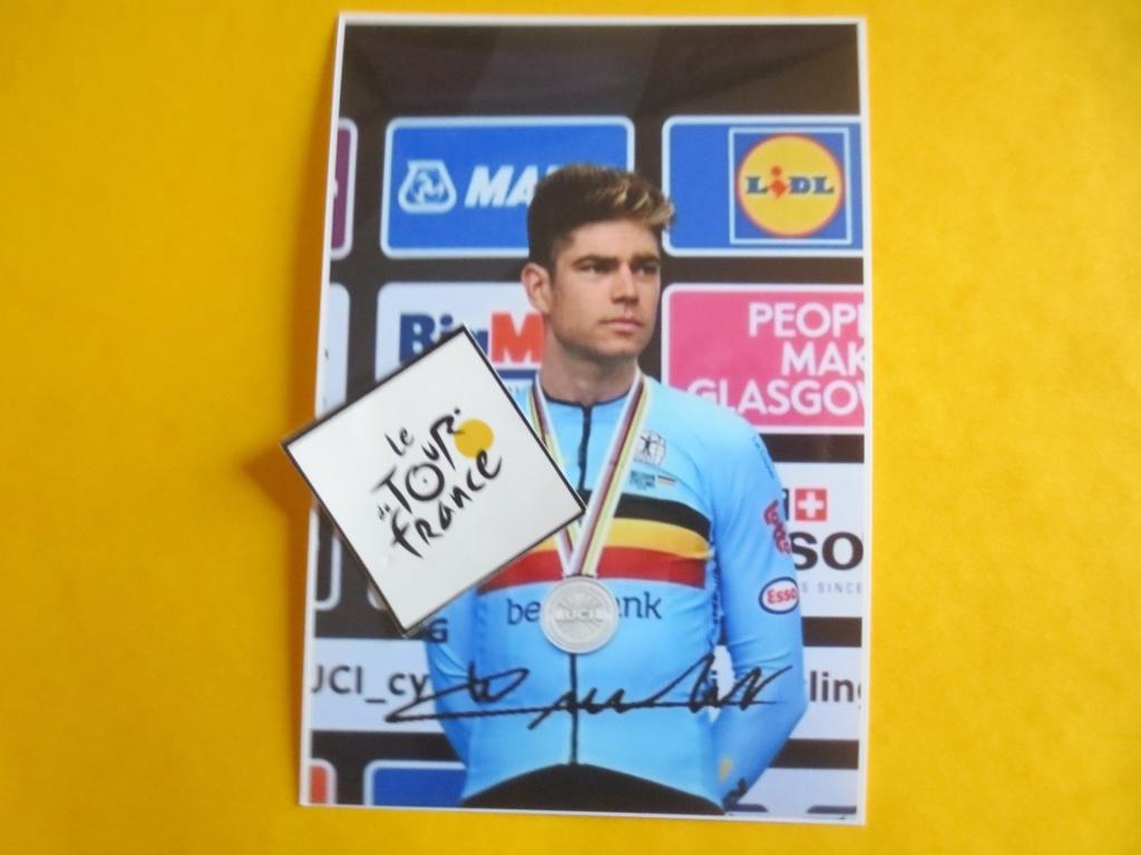 wielerfoto wk  wout van aert, Envoi, Comme neuf