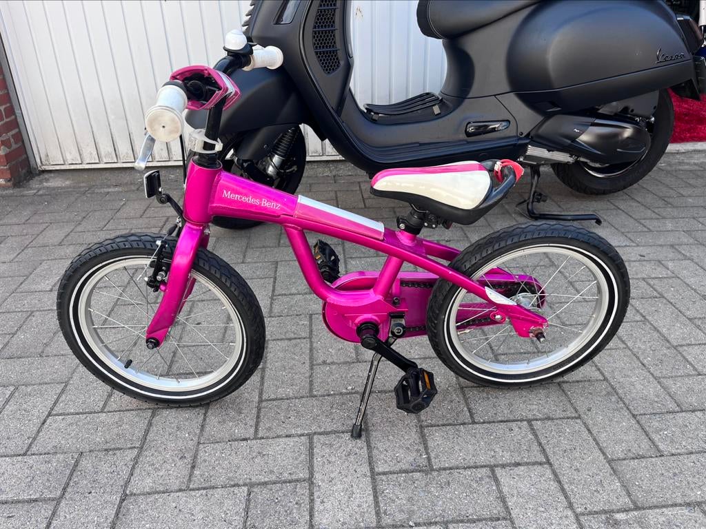 Mercedes meisjes fiets kinder fiets, Fietsen en Brommers, Ophalen, Zo goed als nieuw, Zijwieltjes
