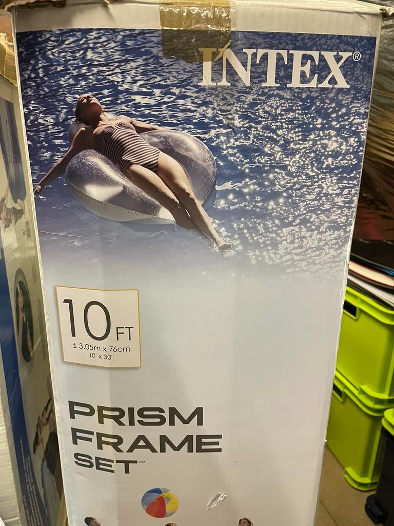 Volledige Intex prism frame zwembad set rond 3,05m, Minder dan 80 cm, Rond, Ophalen of Verzenden, Zo goed als nieuw