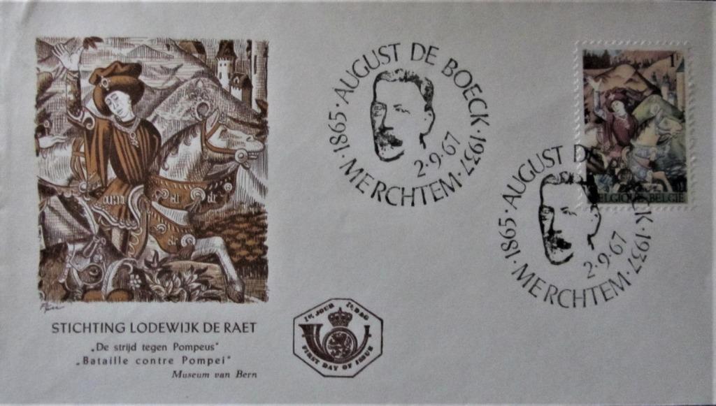 FDC- BELGIË- KUNST- WANDTAPIJTEN, Ophalen of Verzenden, Gestempeld, Overige thema's
