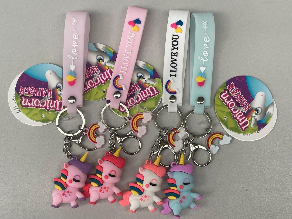 Lot cadeau 4 x porte-clés licorne NEUF, Enlèvement, Neuf